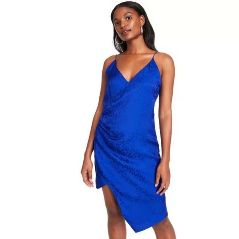 Cushnie x Target Blue Leopard Dress (sz. 10 NWT)